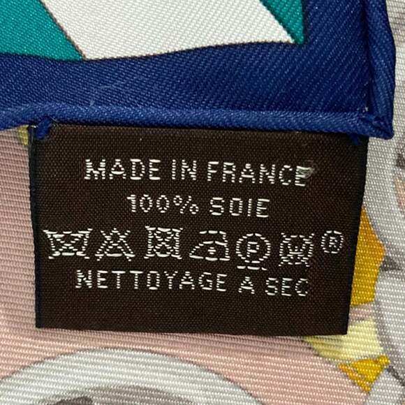 HERMES Black Silk Scarf - Picture 6 of 7